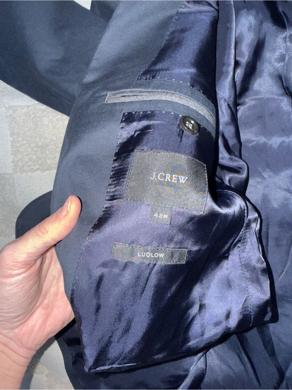 J. Crew Ludlow Suit Jacket 42R Tollegno 1900‎